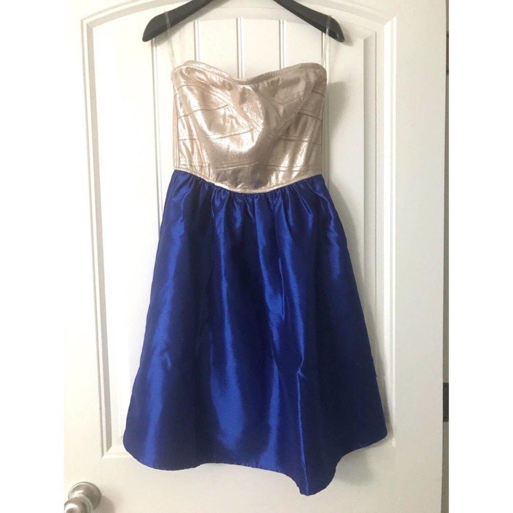 Strapless cocktail dress
